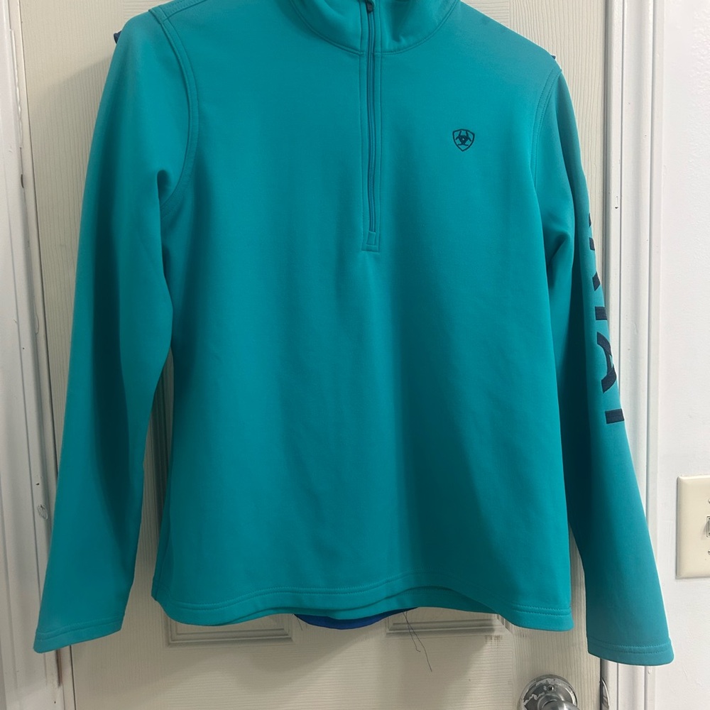Ariat Teal Half-Zip Pullover